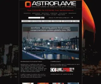 Astroflame.com(Passive Fire Protection Products) Screenshot