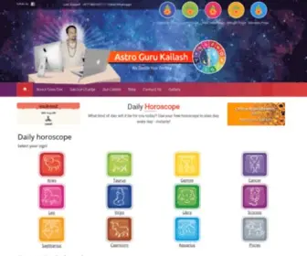 Astrogurukailash.com(Dr. Kailash Prasad Guru Jee) Screenshot