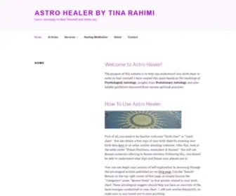 Astrohealer.com(The purpose of this website) Screenshot