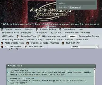 Astroimagingsouthwest.com(Amateur Astro Imaging South West) Screenshot