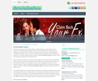 Astroindianguru.com(How to Get Back Your Lost Love) Screenshot