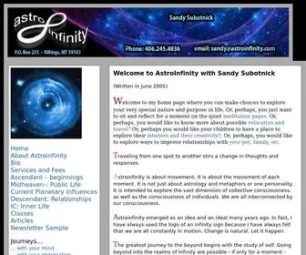 Astroinfinity.com(Sandy Subotnick) Screenshot