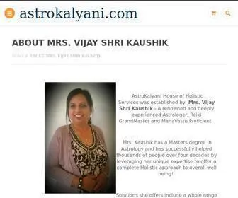 Astrokalyani.com(Vijay Shri Kaushik) Screenshot