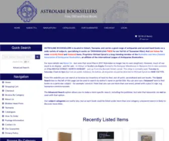 Astrolabebooks.com.au(Astrolabe Booksellers) Screenshot