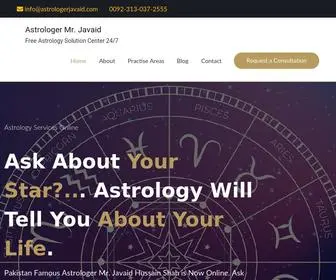 Astrologerjavaid.com(Astrologer Mr. Javaid Hussain Shah) Screenshot