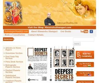 Astrologerpanditji.com(Himanshu Shangari's Official Website) Screenshot