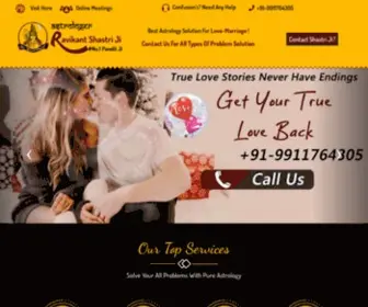 Astrologerravikantshastriji.com(Astrologer Ravikant Shastri Ji) Screenshot