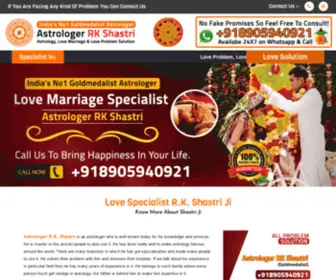 Astrologerrkshastri.com(R.K Shastri Ji) Screenshot