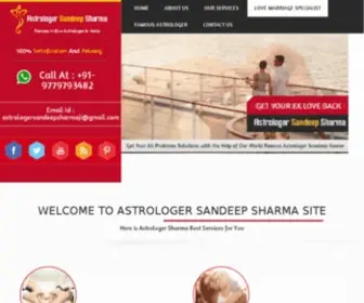 Astrologersandeepsharma.com(Best Astrologer in IndiaWorld Famous Astrloger) Screenshot