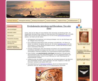 Astrologie-Mit-Herz.de(Psychologische Astrologie und Horoskope von Profi) Screenshot