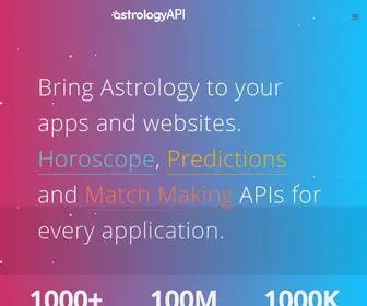 Astrologyapi.com(Astrology and Horoscopes API for Your App and Website) Screenshot