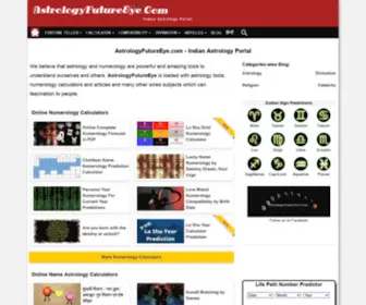 Astrologyfutureeye.com(Online Astrology Predictions) Screenshot