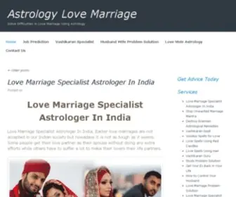 Astrologylovemarriage.com(Solve Issues in Love Marriage by Love Vashikaran Astrology) Screenshot