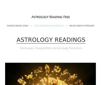 Astrologyonlinereadings.com(The information in astrological readings) Screenshot