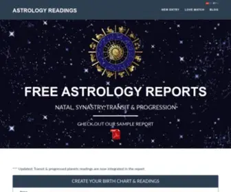 Astrologyreadings.online(Create your free birth chart (natal chart)) Screenshot