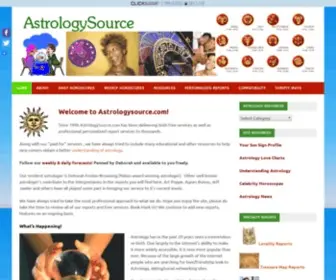 Astrologysource.com(AstrologySource Your source for astrology) Screenshot
