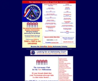 Astromax.org(The American Association of Amateur Astronomers) Screenshot