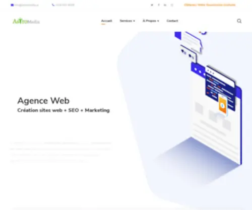 Astromedia.ca(Votre Agence Web) Screenshot
