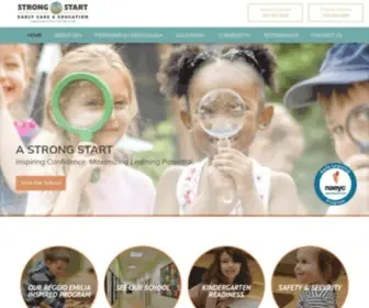 Astrongstart.com(Strong Start Early Care & Education) Screenshot