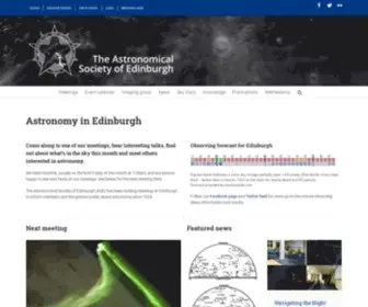 Astronomyedinburgh.org(Astronomy in Edinburgh) Screenshot