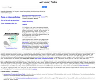 Astronomynotes.com(Astronomy Notes) Screenshot