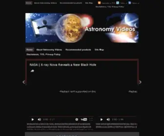 Astronomyvideos.net(Astronomy Videos) Screenshot