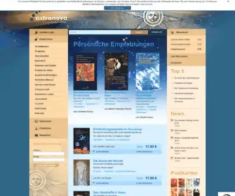 Astronova.de(Astronova ist der Spezialversand fÃŒr Astrologie) Screenshot