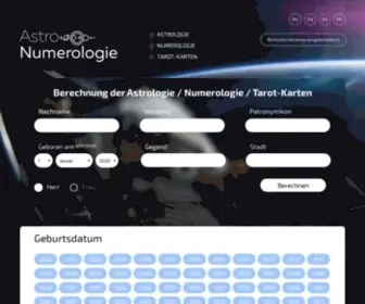 Astronumerologie.de(Astronumerologie) Screenshot