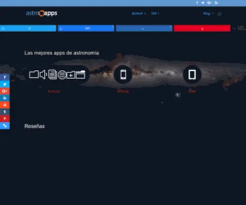 Astrooapps.com(Apps de astronomía para iPhone) Screenshot