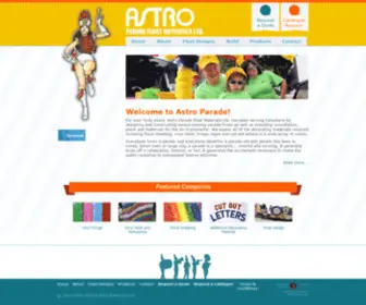 Astroparade.com(Astro Parade Float Materials Ltd) Screenshot