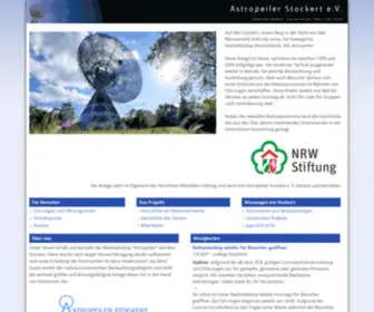 Astropeiler.de(Astropeiler Stockert e.V) Screenshot