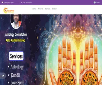 Astroratawaashish.com(Astro Ashish Ratawa) Screenshot