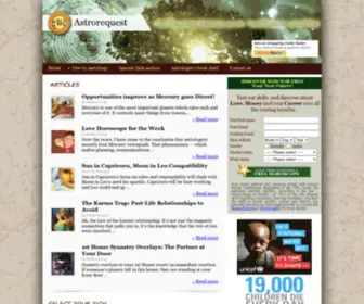 Astrorequest.com(Free Astrology Reports) Screenshot