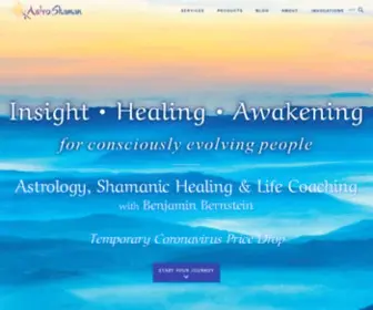 Astroshaman.com(Astrology and Shamanic Healing with Benjamin Bernstein) Screenshot