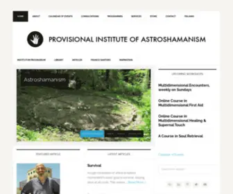 Astroshamanism.org(Experiential holistic education and spiritual healing community network and site founded by Franco Santoro) Screenshot