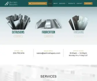 Astroshapes.com(Your Aluminum Extrusion Partner) Screenshot