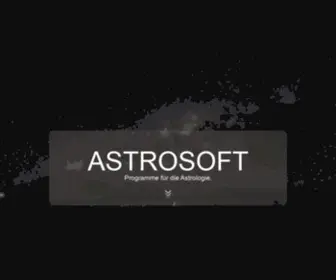 Astrosoft.info(ASTROSOFT GmbH ist ein Unternehmen mit langjähriger Erfahrung (über 35 Jahre)) Screenshot