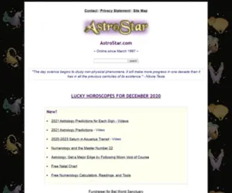 Astrostar.com(New Age Spirituality) Screenshot