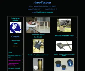 Astrosystems.biz(Telescope) Screenshot