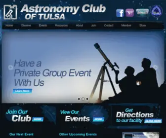 Astrotulsa.com(Astronomy Club of Tulsa) Screenshot