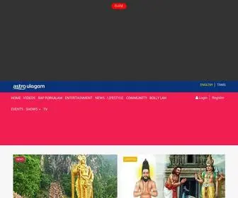 Astroulagam.com.my(Astro Ulagam) Screenshot