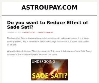 Astroupay.com(Providing Astro Uncle ke Upay (astro Remedies)) Screenshot
