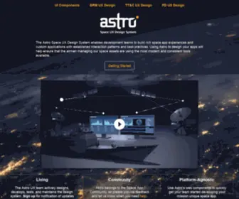 AstrouxDS.com(Space UX Design System) Screenshot