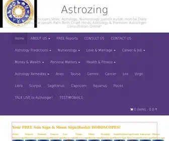Astrozing.com(Your free sun sign & moon sign(rashi)) Screenshot