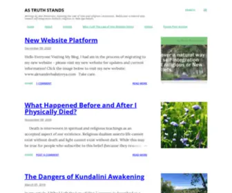 Astruthstands.com(As Truth Stands) Screenshot