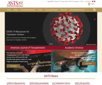 ASTS.org(American Society of Transplant Surgeons) Screenshot