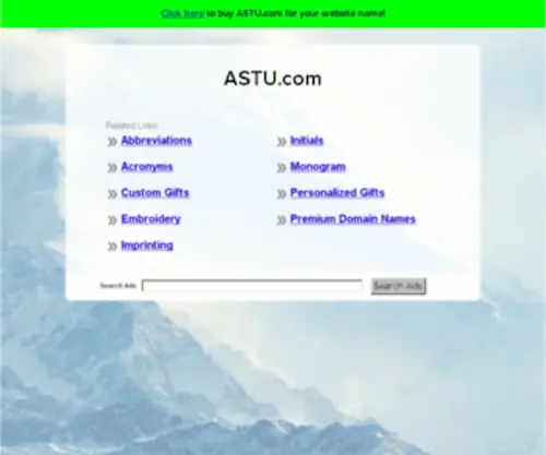 Astu.com(The Leading A STU Site on the Net) Screenshot