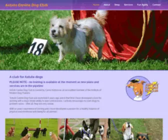 Astutecaninedogclub.com(Astute Canine Dog Club) Screenshot