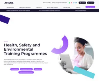 Astutis.com(Safety and Environmental Training Courses and Consultancy) Screenshot