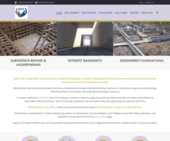 Asuc.org.uk(ASUC Association of Specialist Underpinning Contractors) Screenshot